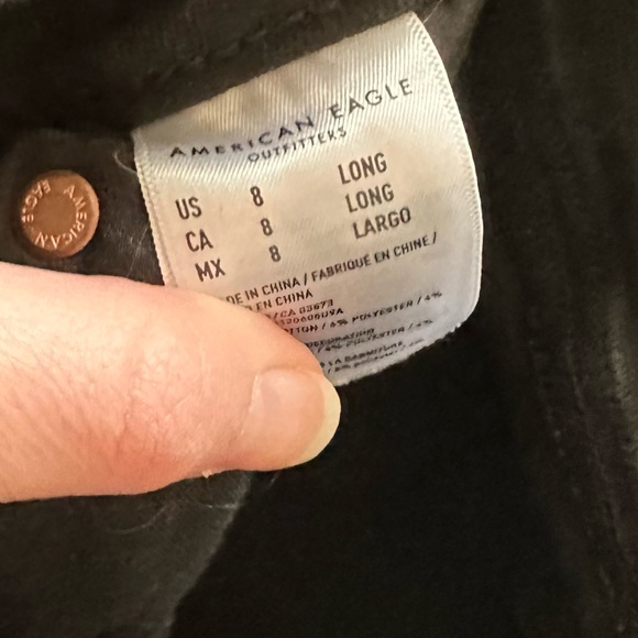 American Eagle Distressed The Luxe Jean Hi-Rise Jegging - Picture 8 of 9